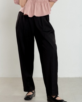 Basic baggy pants - black