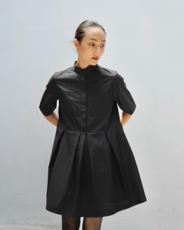 Babydoll shirt dress - Black