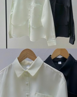 Detail layer shirt - Lemon | Black