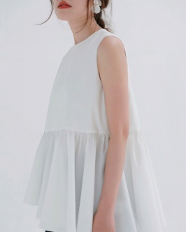 OBLIQUE TOP - WHITE
