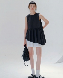 Oblique top - Black