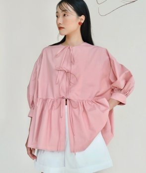 Triple bow top - Pink