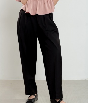 Basic baggy pants - black