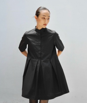 Babydoll shirt dress - Black