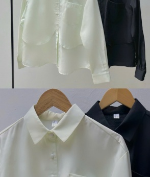 Detail layer shirt - Lemon | Black