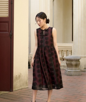 Twin peony dress 